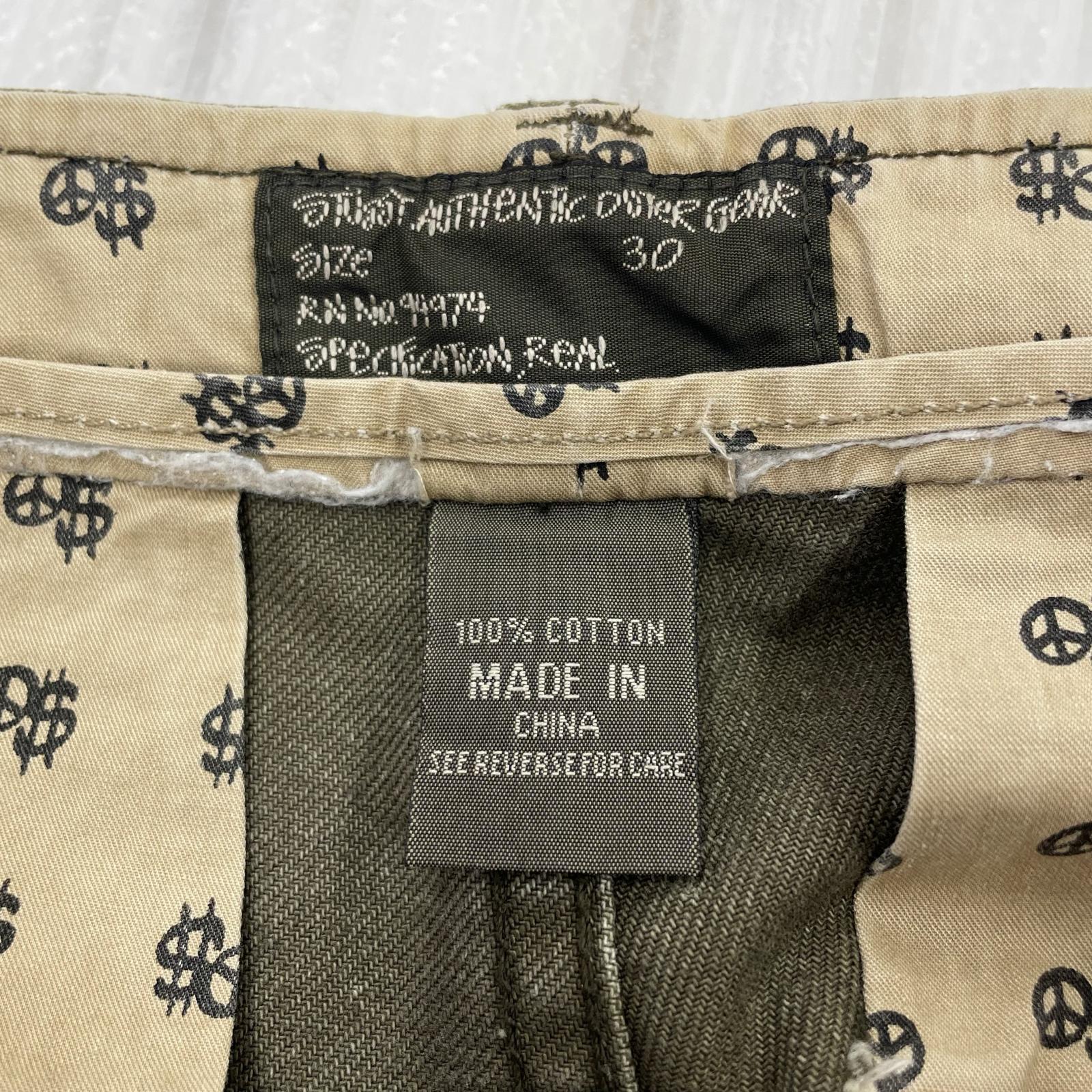 パンツ STUSSY AUTHENTIC 立体裁断 ベイカーパンツ 30 カーキ 30 カーキ
