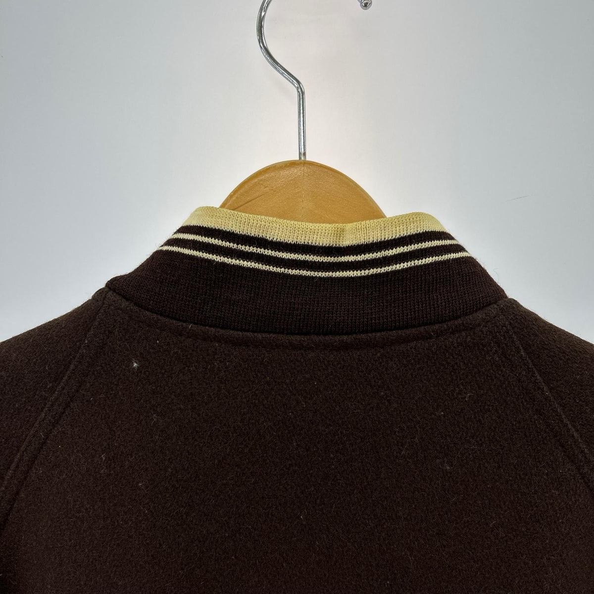 ジャケット チェーン刺繍 メルトン スタジャン(M) ブラウン M ブラウン