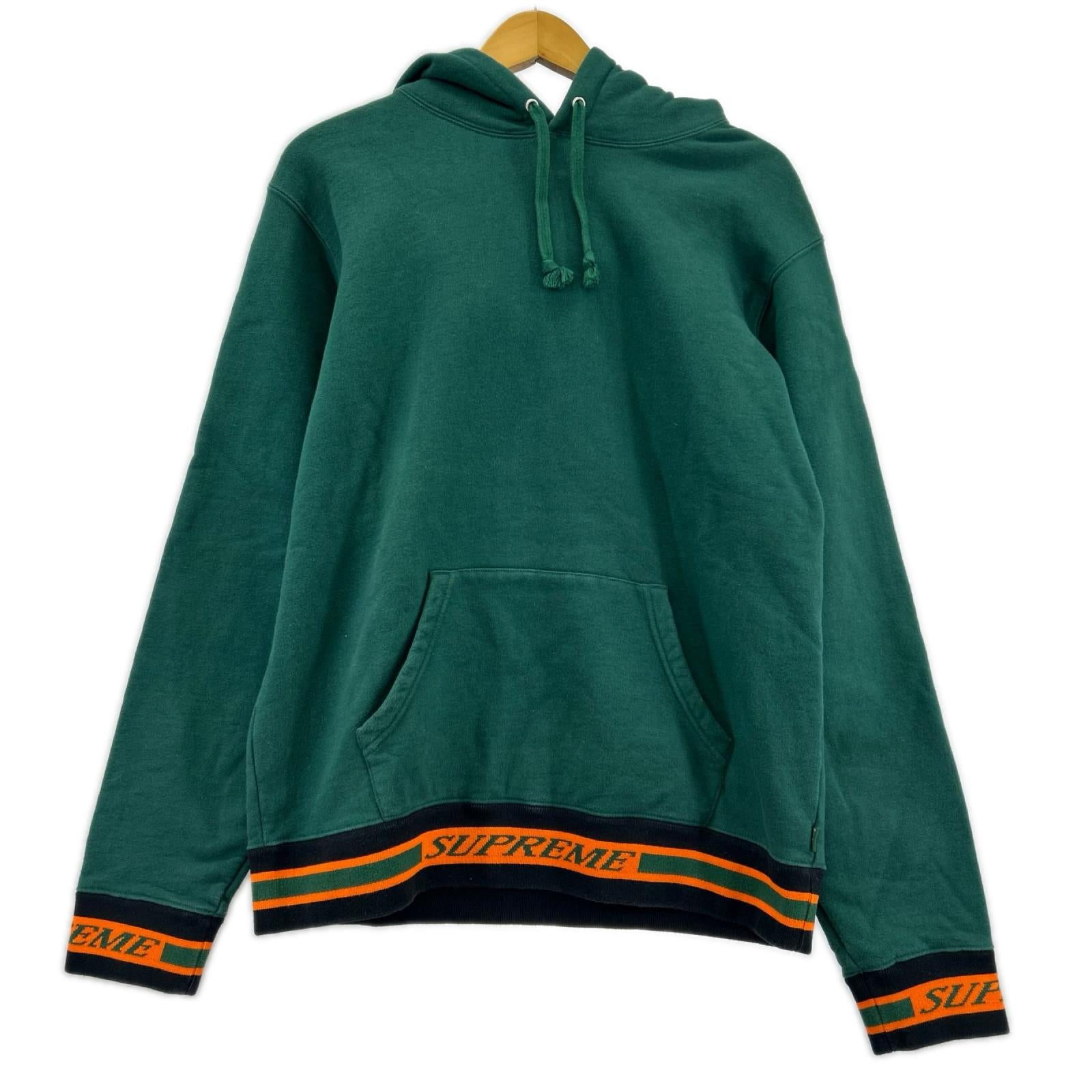 パーカー 18AW リブロゴ グリーン S グリーン