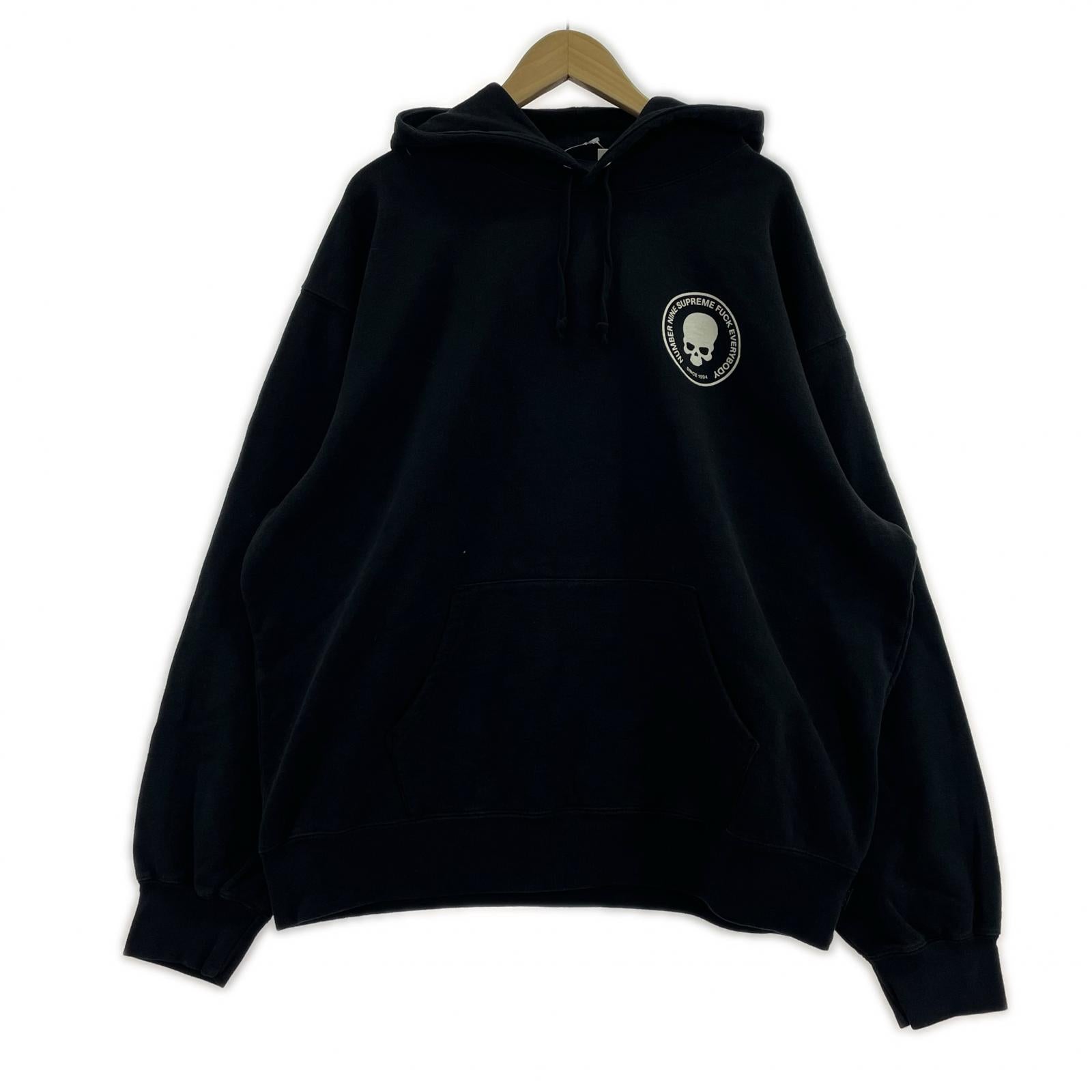 パーカー Supreme×Number (N)ine 25AW Hooded Sweatshirt Black XL 黒 ブラック