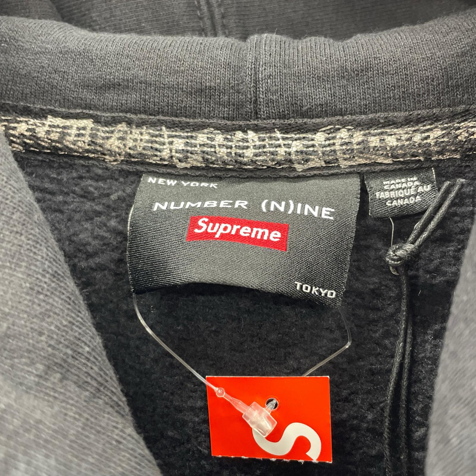 パーカー Supreme×Number (N)ine 25AW Hooded Sweatshirt Black XL 黒 ブラック