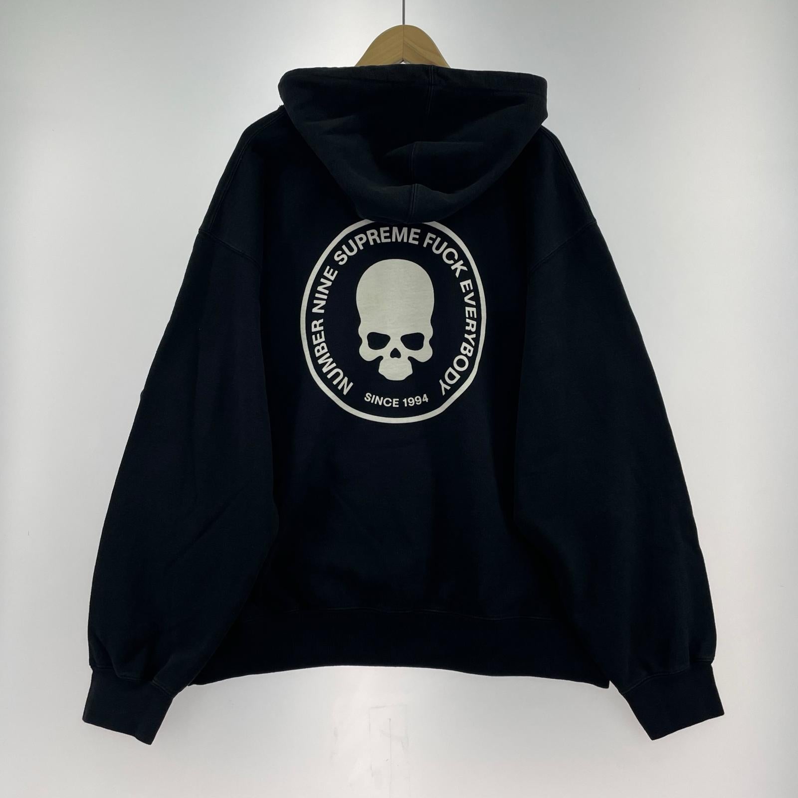 パーカー Supreme×Number (N)ine 25AW Hooded Sweatshirt Black XL 黒 ブラック