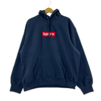 パーカー Supreme 24AW Box Logo Hooded Sweatshirt Navy L ネイビー×レッド L ネイビー