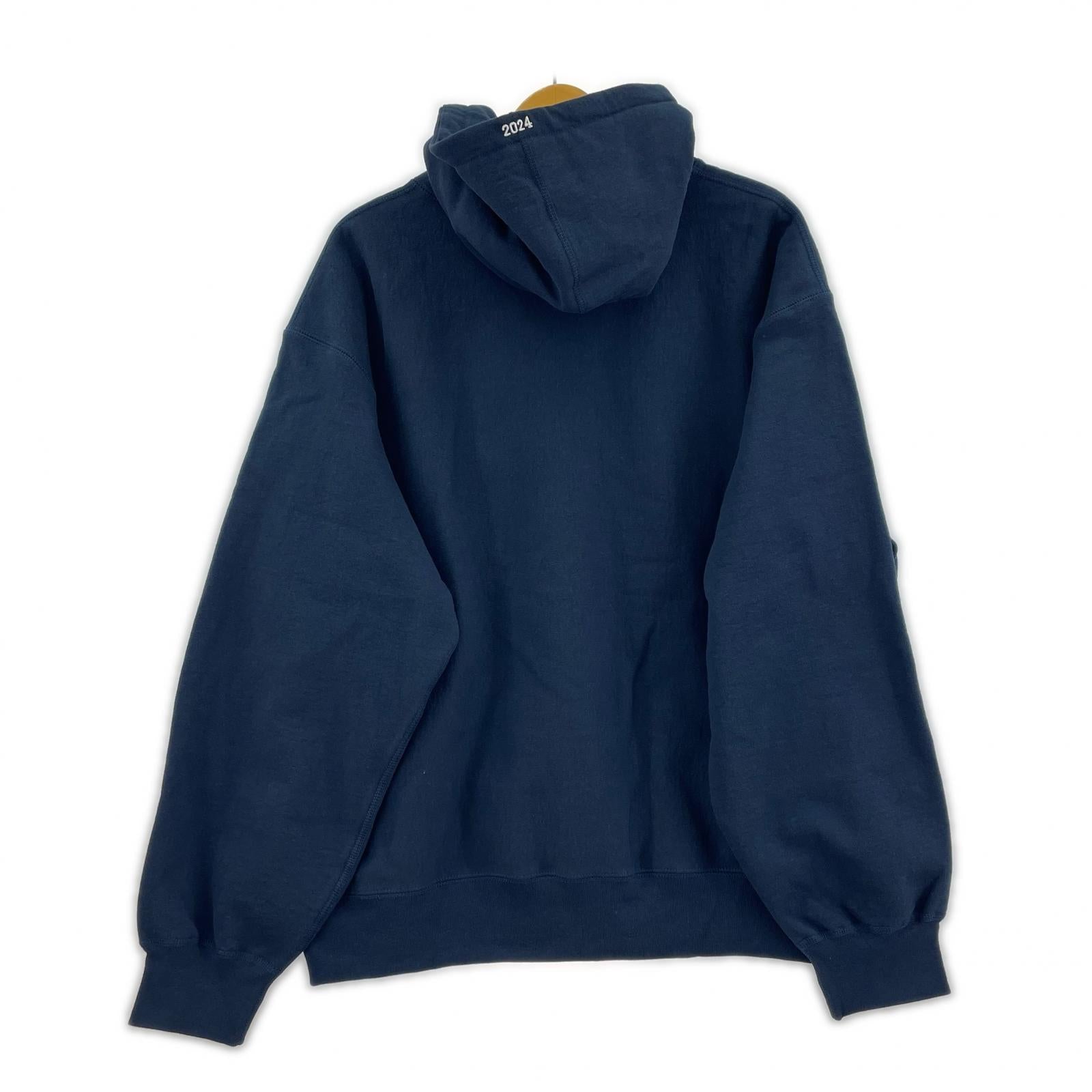 パーカー Supreme 24AW Box Logo Hooded Sweatshirt Navy L ネイビー×レッド L ネイビー