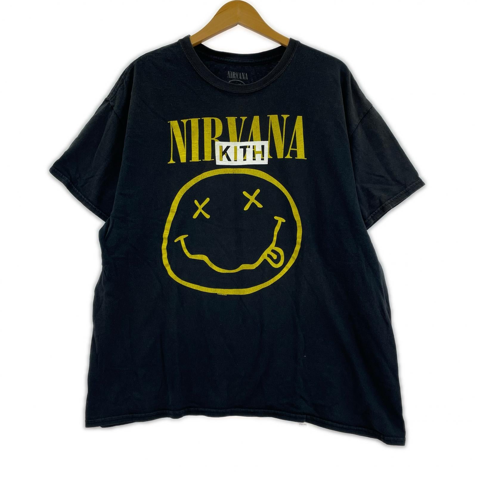 半袖Tシャツ KITH VINTAGE NIRVANA 2026 スマイリーTee XL 黒 ブラック