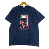 半袖Tシャツ KITH VINTAGE MICKEY 星条旗 Tee L 紺 L ネイビー