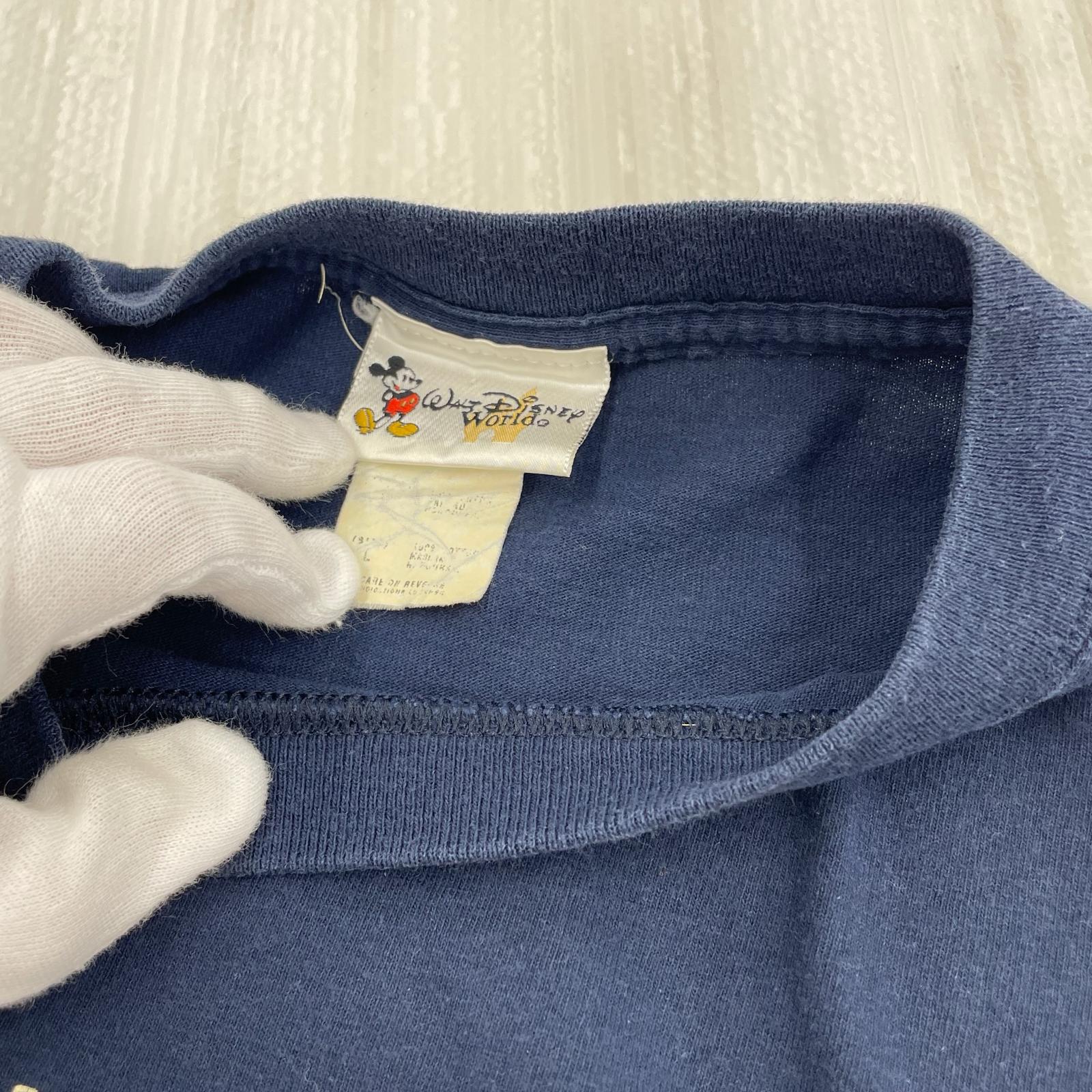 半袖Tシャツ KITH VINTAGE MICKEY 星条旗 Tee L 紺 L ネイビー