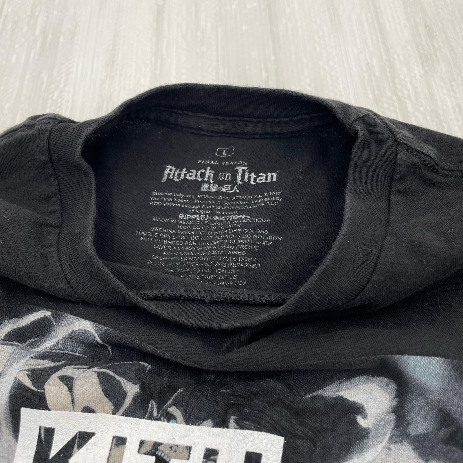 半袖Tシャツ KITH VINTAGE 進撃の巨人 2025 Tee L 黒 L ブラック