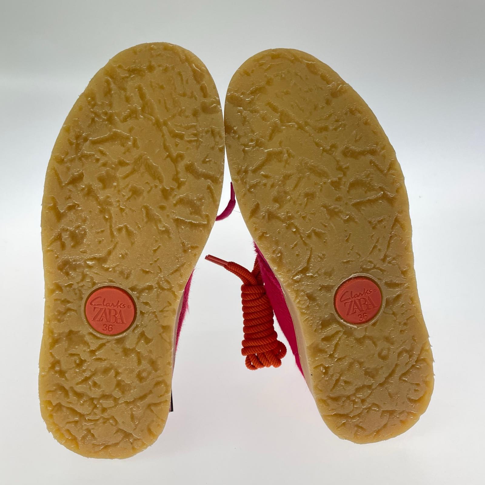 ブーツ ×CLARKS ピンクハラコ (23) ピンク