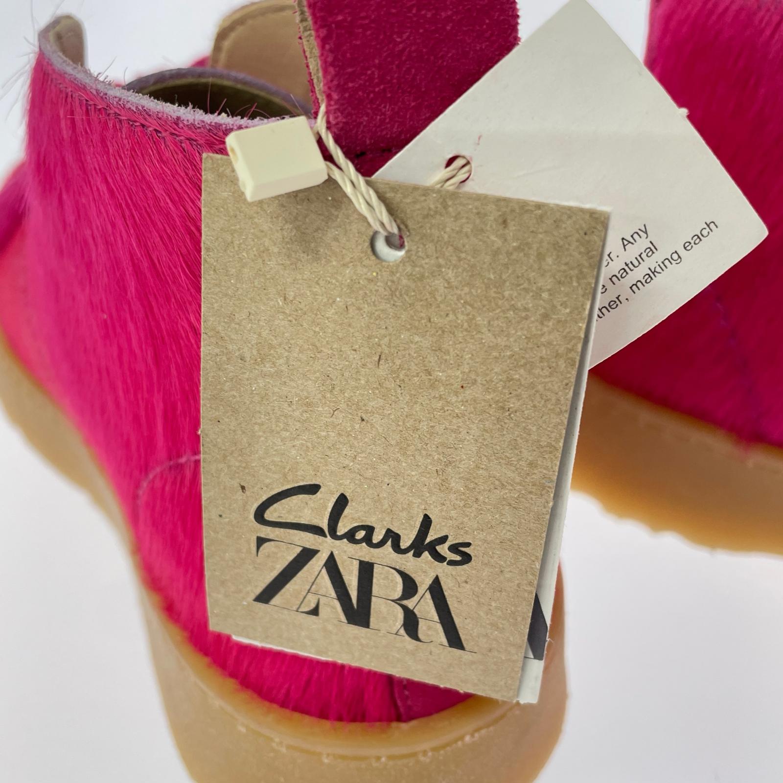 ブーツ ×CLARKS ピンクハラコ (23) ピンク