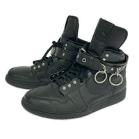 スニーカー COMME des GARCONS HOMME PLUS×NIKE AIR JORDAN 1 HI STRAP SP-C スニーカー 27.0 ブラック 27cm (US9 UK8 1/2 EU44) ブラック
