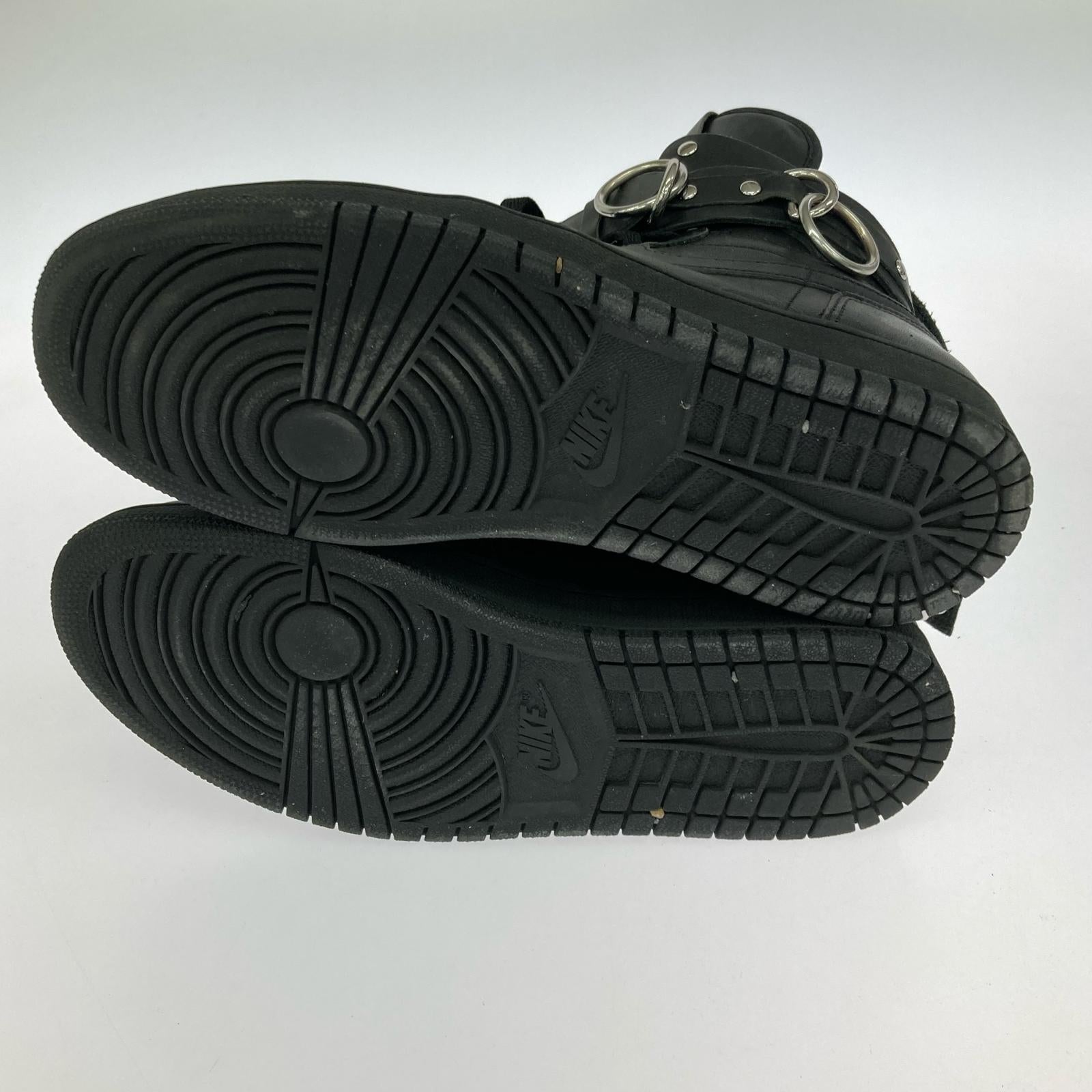 スニーカー COMME des GARCONS HOMME PLUS×NIKE AIR JORDAN 1 HI STRAP SP-C スニーカー 27.0 ブラック 27cm (US9 UK8 1/2 EU44) ブラック
