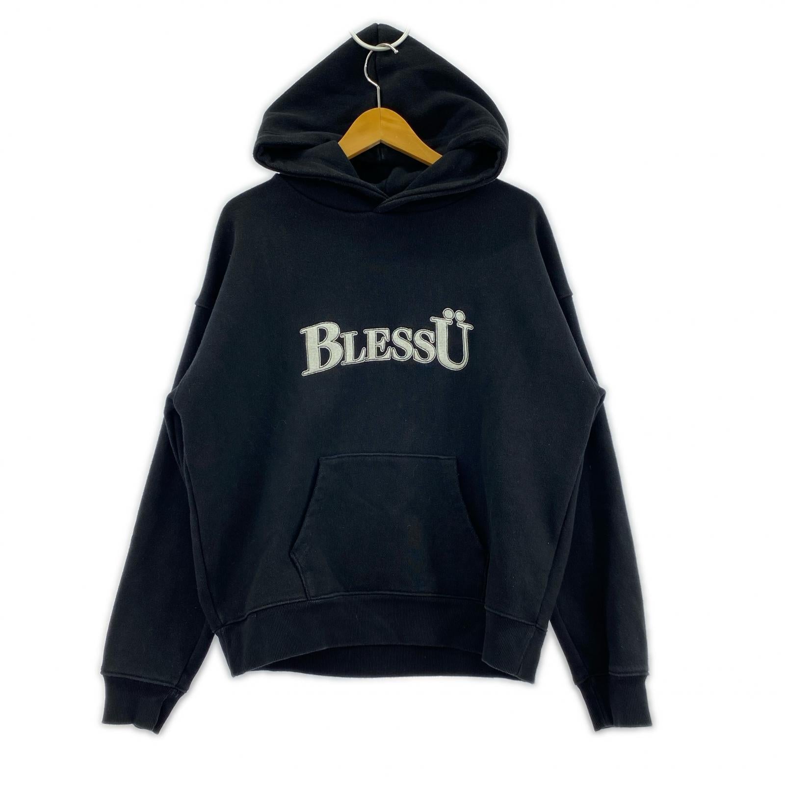 パーカー BLESS U ロゴパーカー ブラック M ブラック