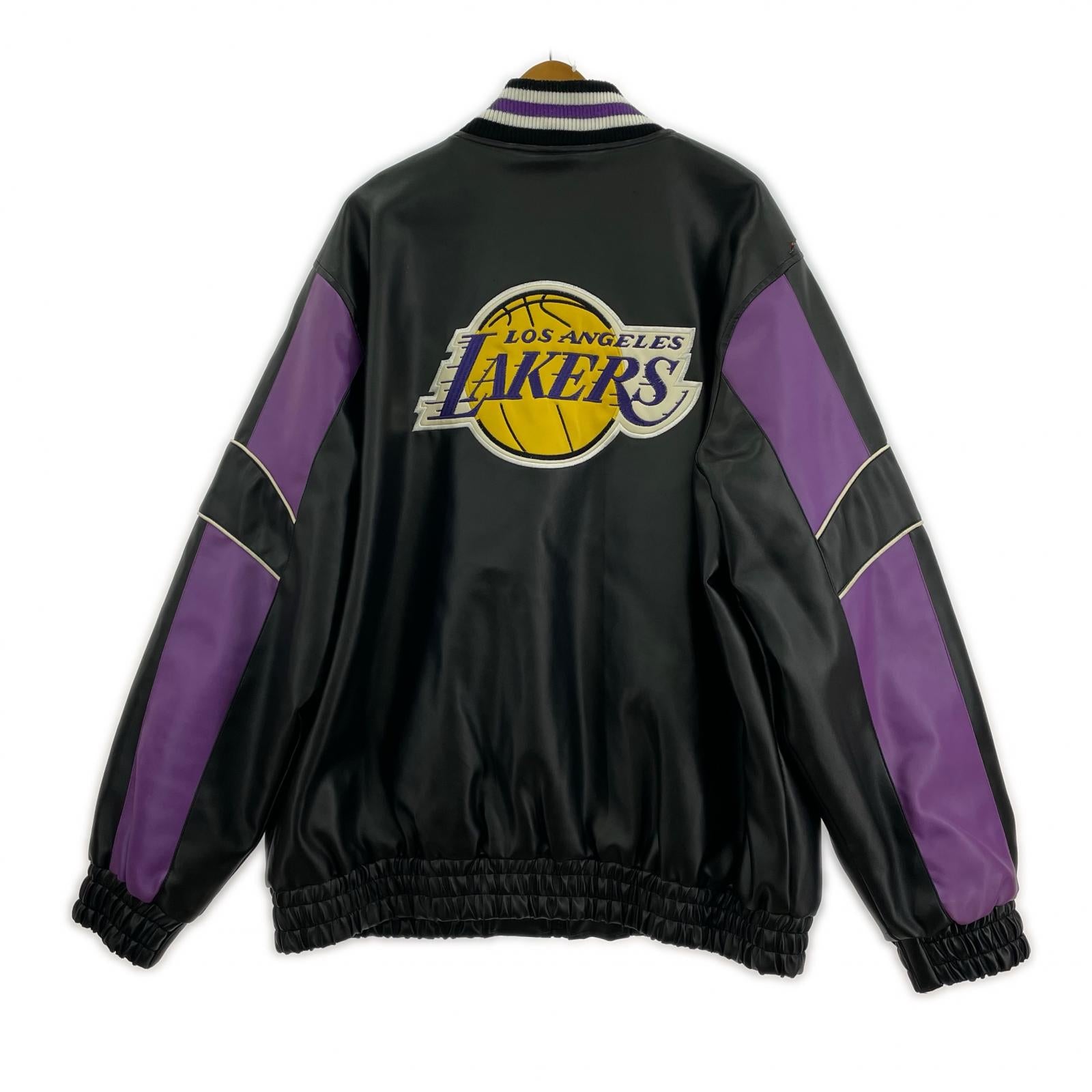 ジャケット NBA LAKERS PUレザースタジャン