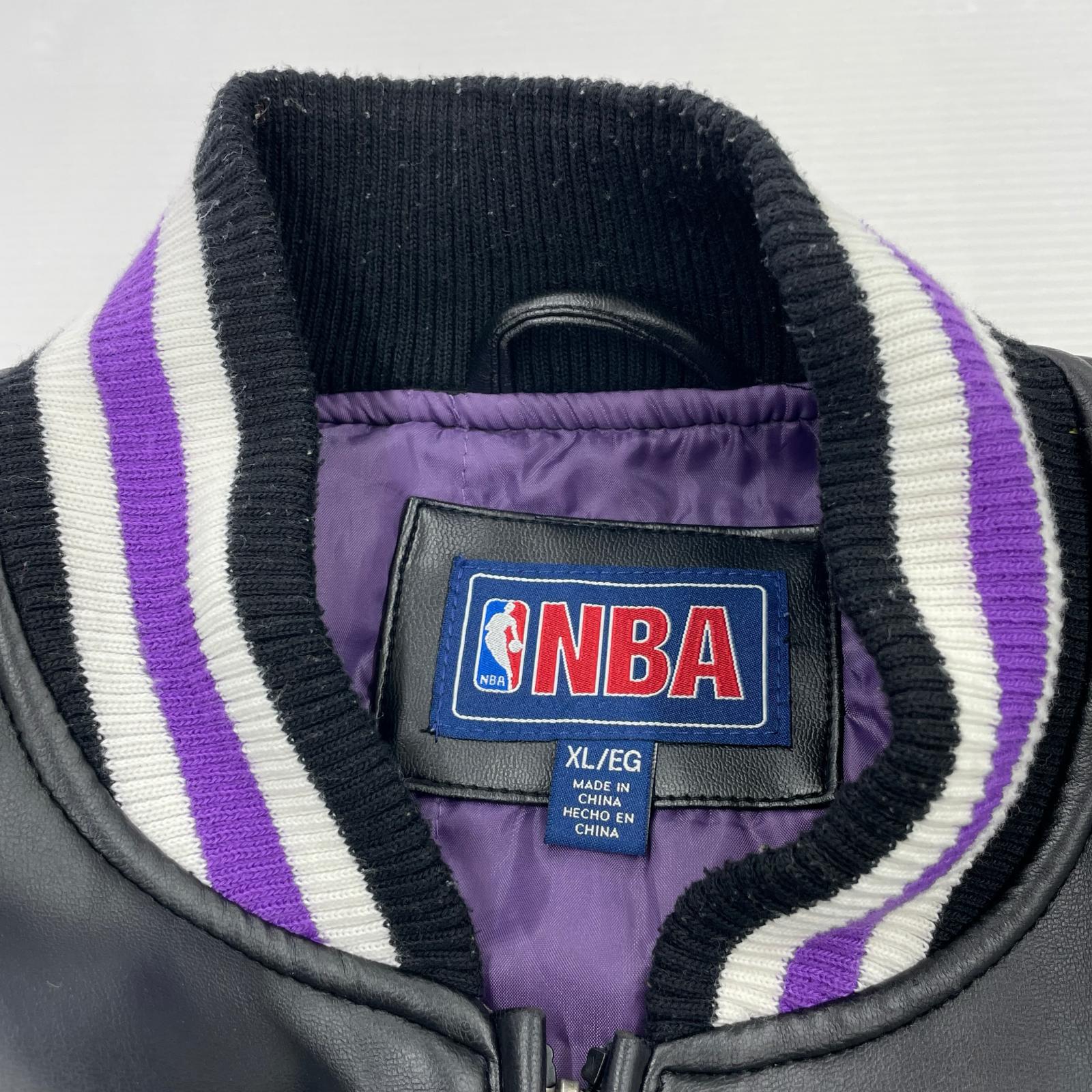 ジャケット NBA LAKERS PUレザースタジャン
