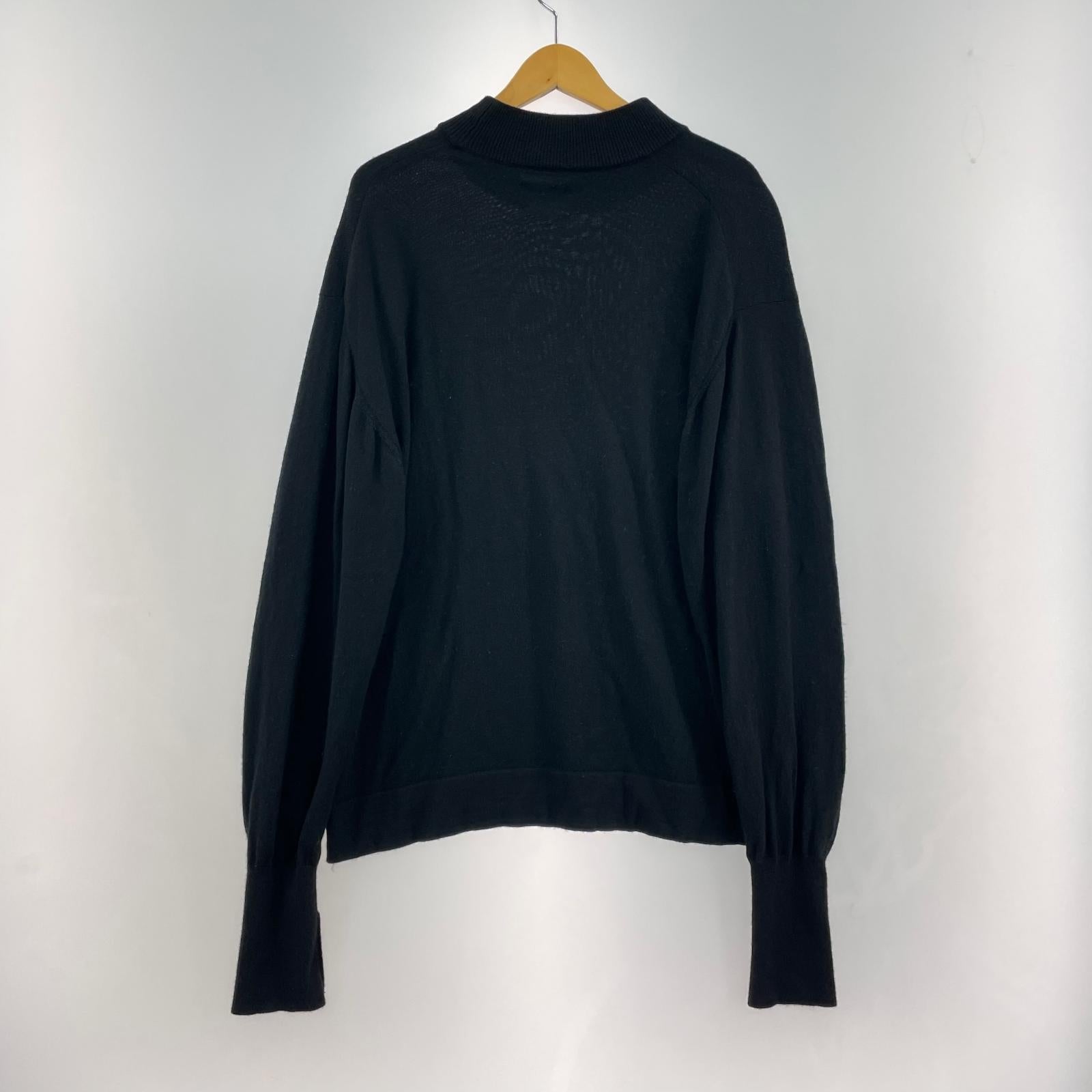 ニット 22AW モックネック M 黒 M ブラック