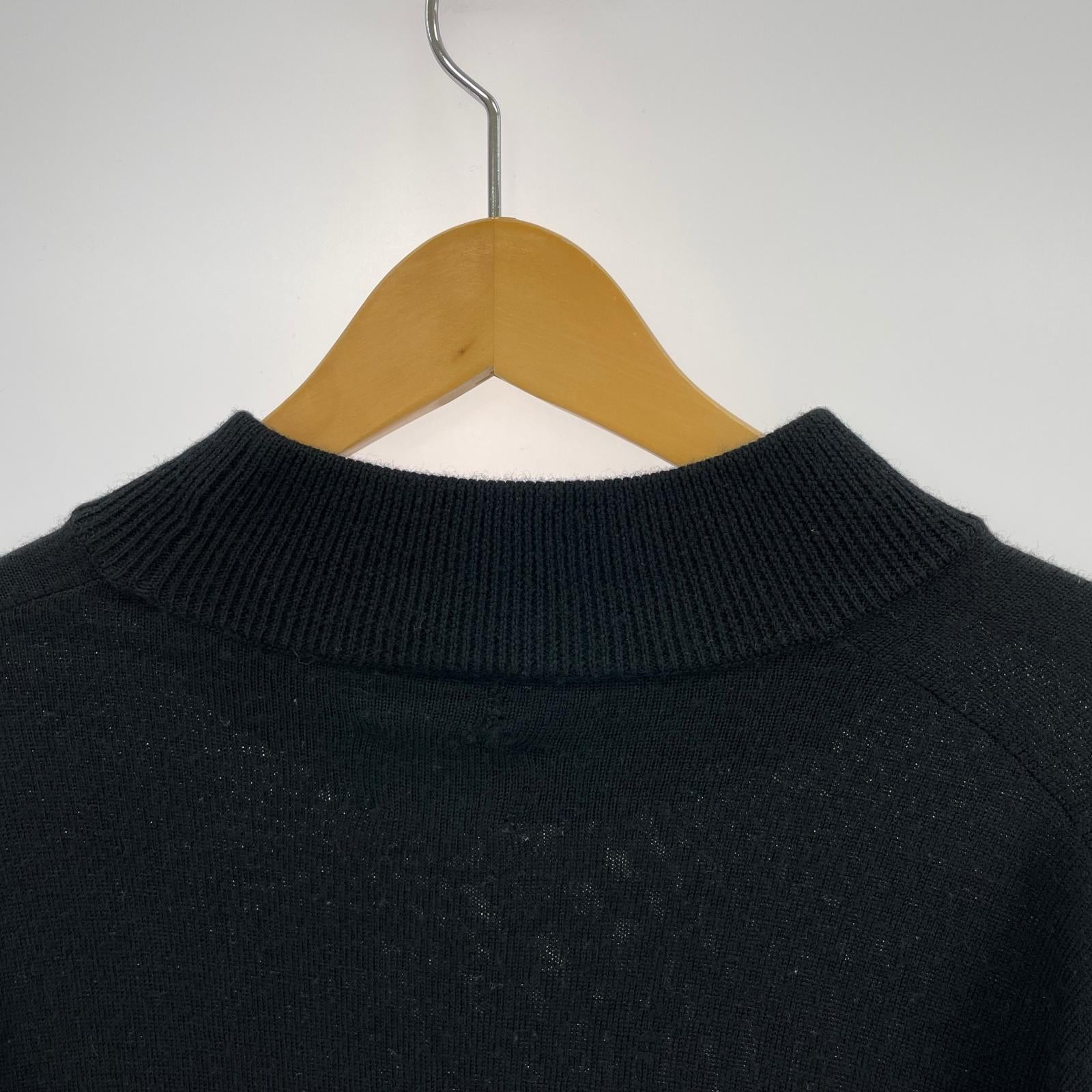 ニット 22AW モックネック M 黒 M ブラック