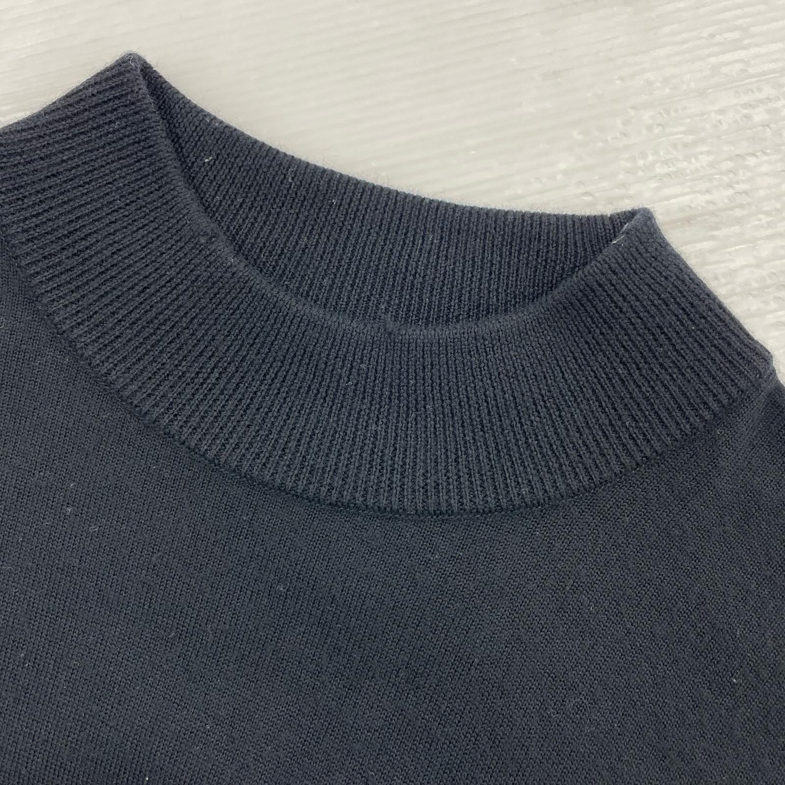 ニット 22AW モックネック M 黒 M ブラック
