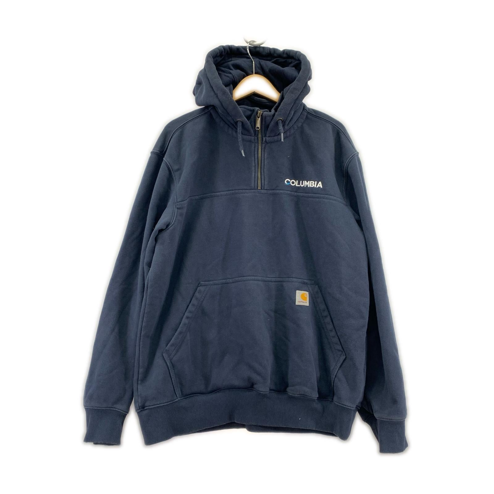 パーカー RAIN DEFENDER ハーフジップパーカー L ブラック