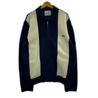 ブルゾン AW25-257C/ジップカーディガン/紺白/2XL