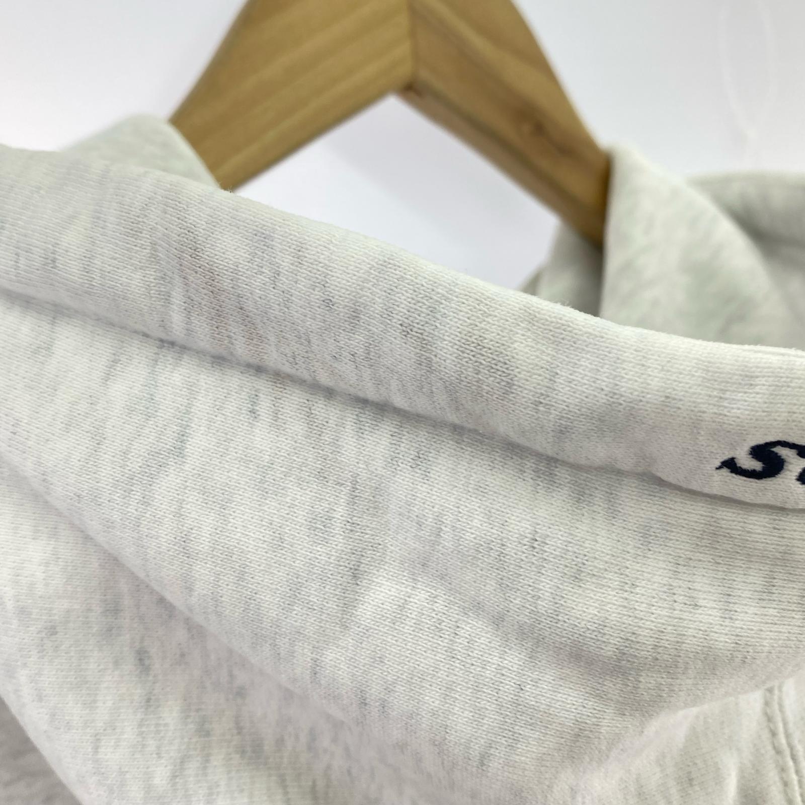 パーカー Striped Rib Hooded L グレー L グレー