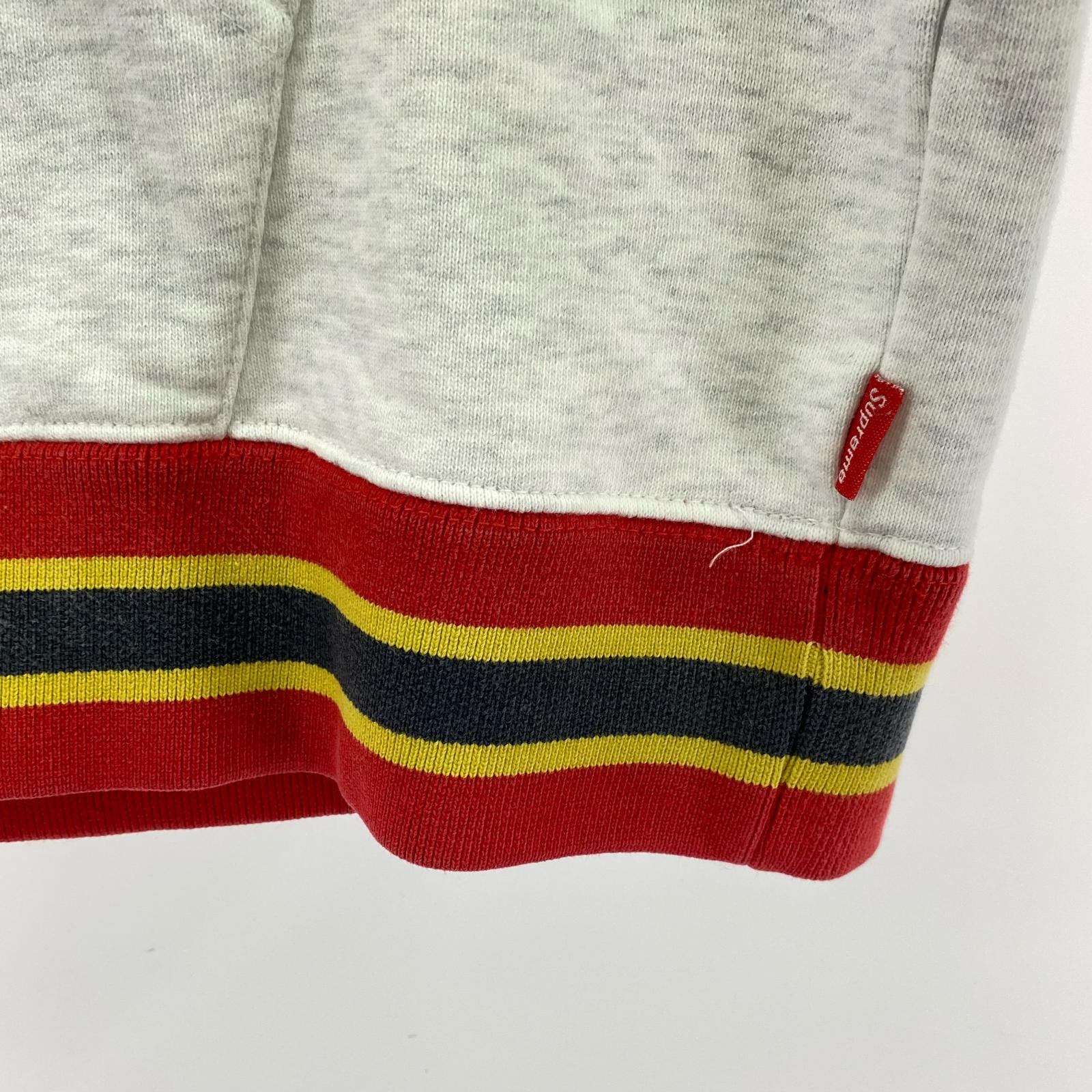 パーカー Striped Rib Hooded L グレー L グレー