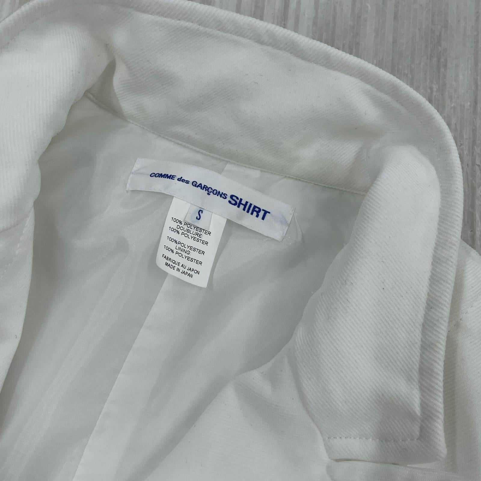 ジャケット COMME des GARCONS SHIRT 23SS ポリ5Bデザインジャケット S ホワイト S ホワイト