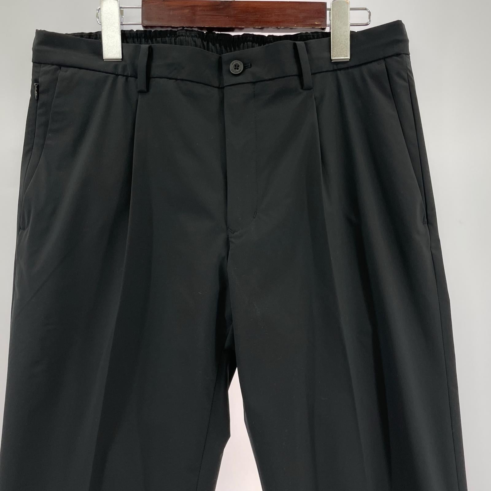 パンツ ストレッチパンツ 黒 L ブラック