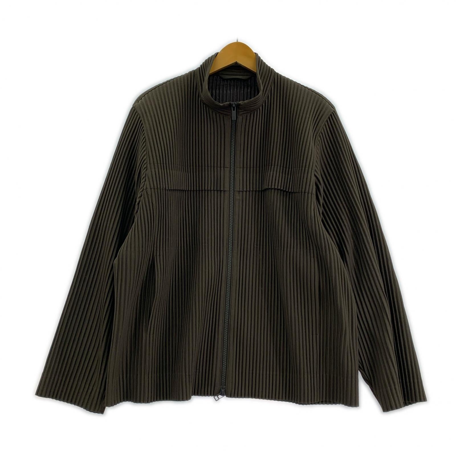 長袖Tシャツ HOMME PLISSE BODY ARCH グレー (2) 2 ブラウン
