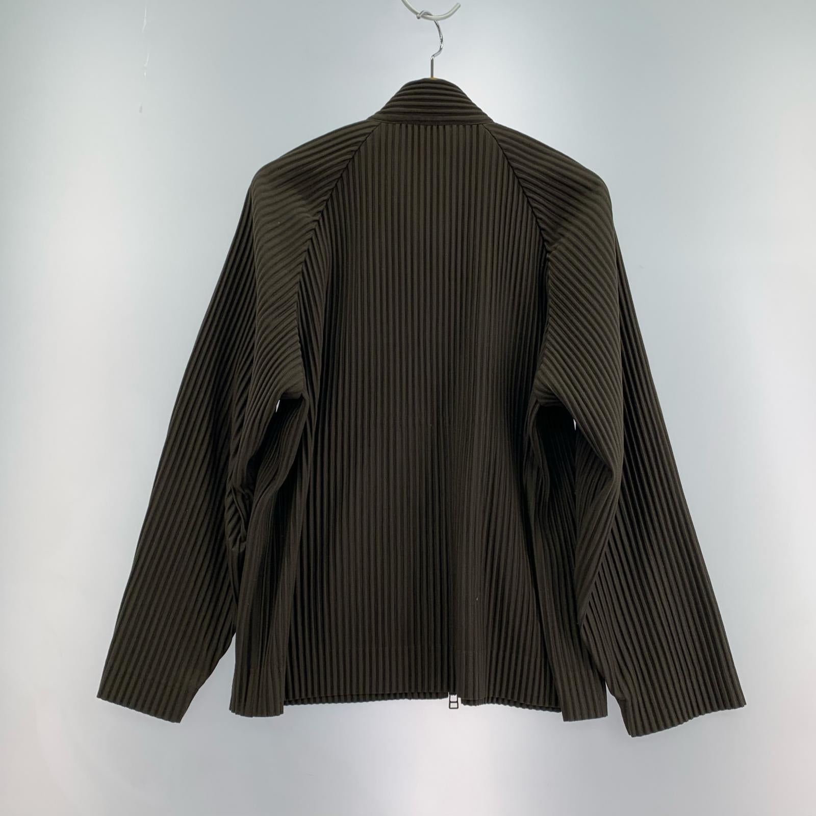 長袖Tシャツ HOMME PLISSE BODY ARCH グレー (2) 2 ブラウン