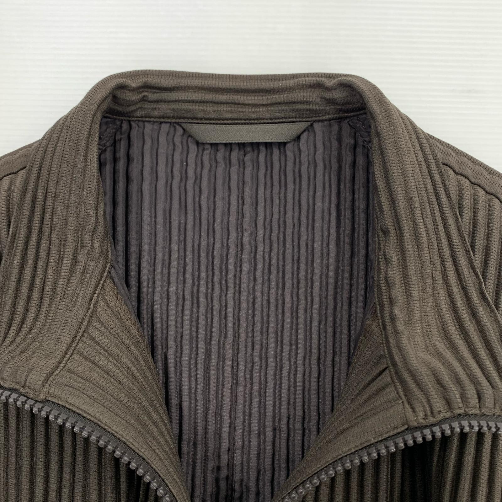 長袖Tシャツ HOMME PLISSE BODY ARCH グレー (2) 2 ブラウン
