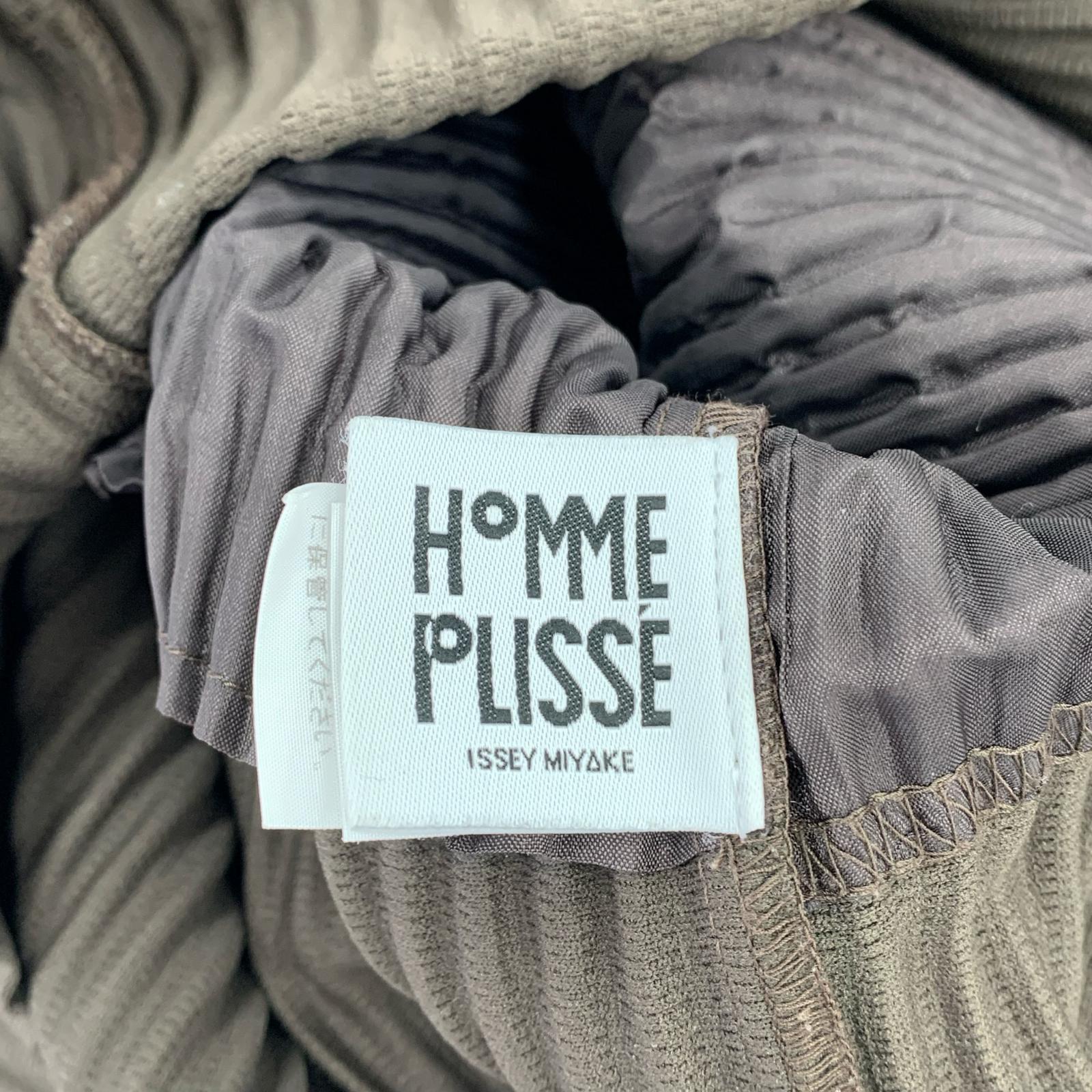 長袖Tシャツ HOMME PLISSE BODY ARCH グレー (2) 2 ブラウン