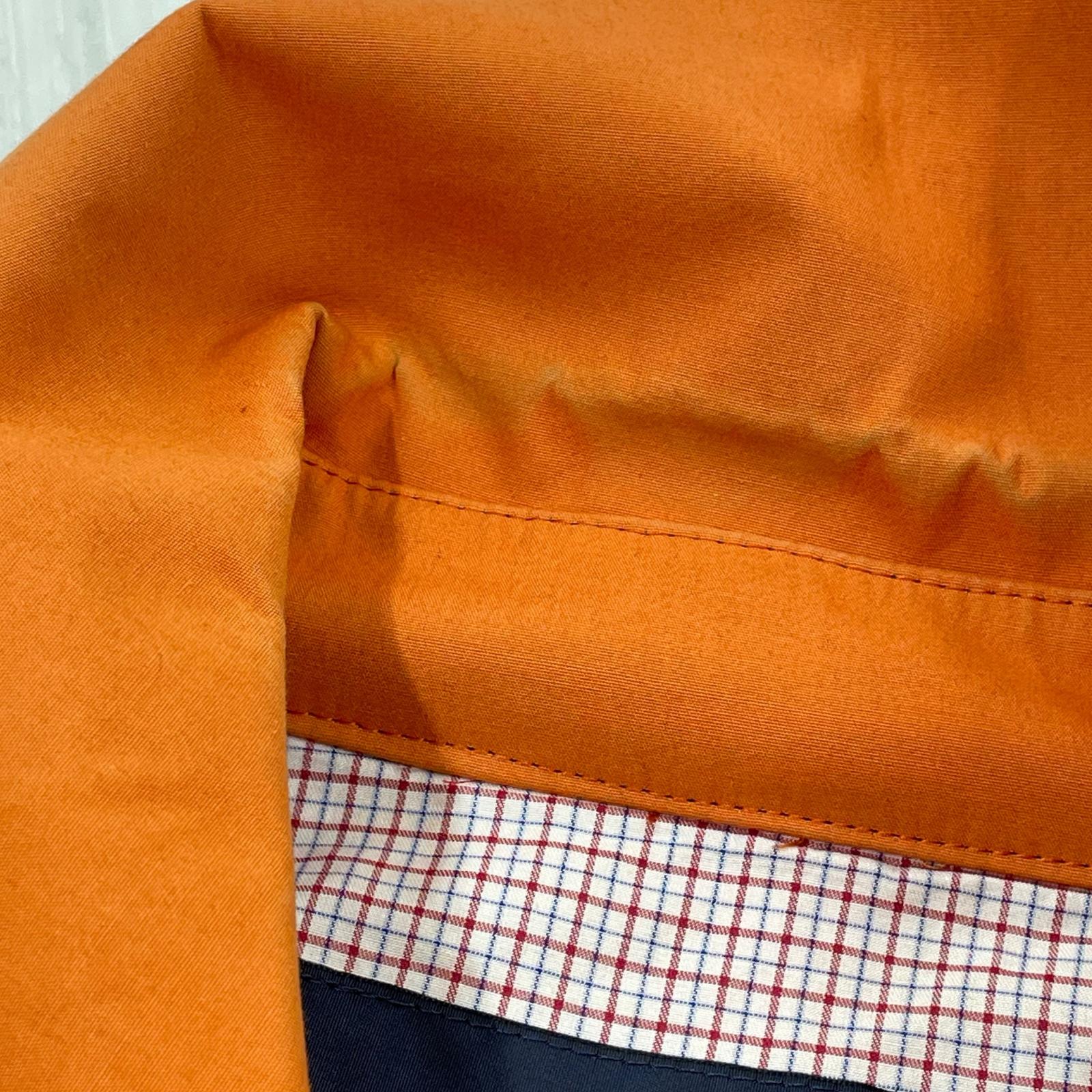ジャケット ハーフステンカラーコート S オレンジ