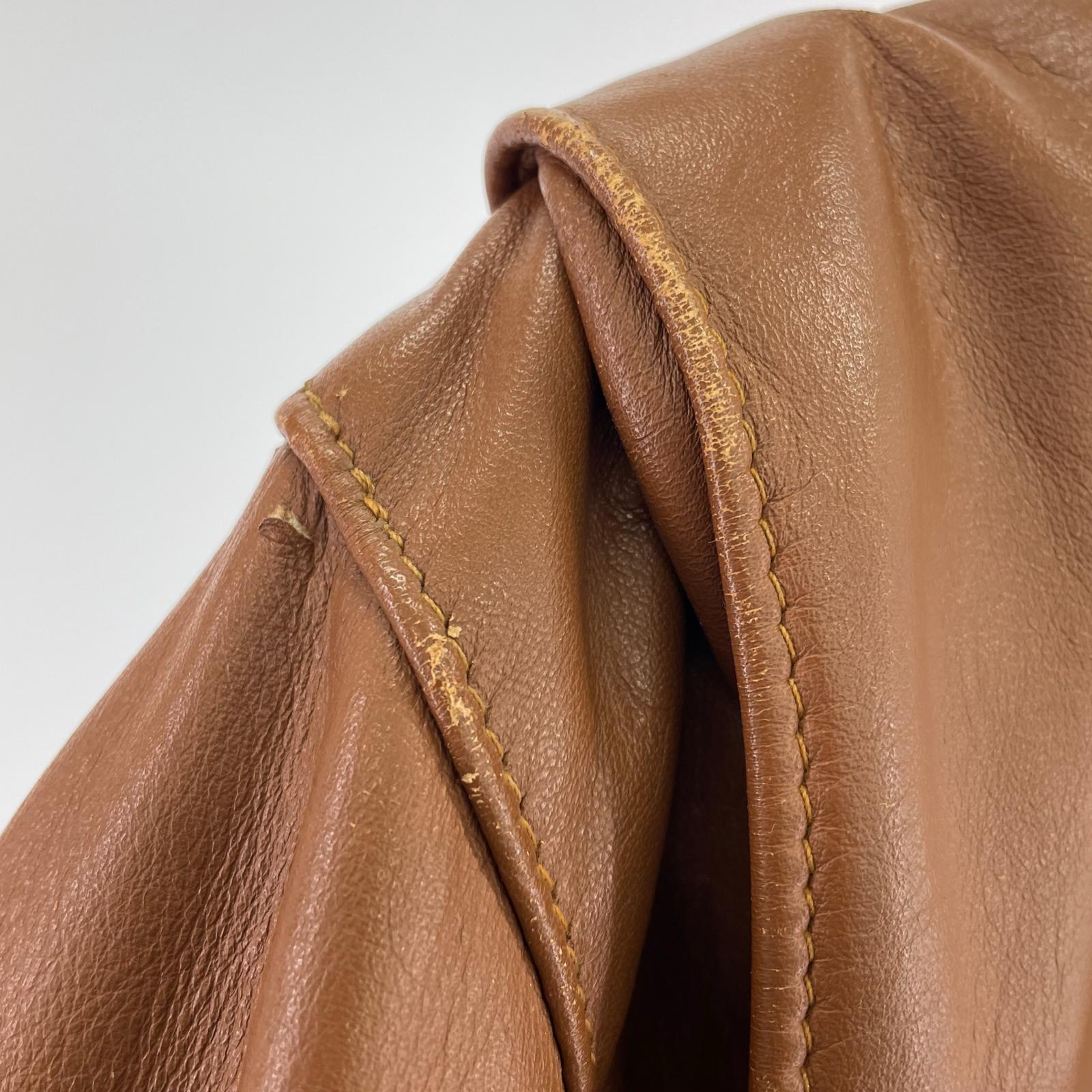 レザージャケット schott ペイント シングルライダース 36 ブラウン