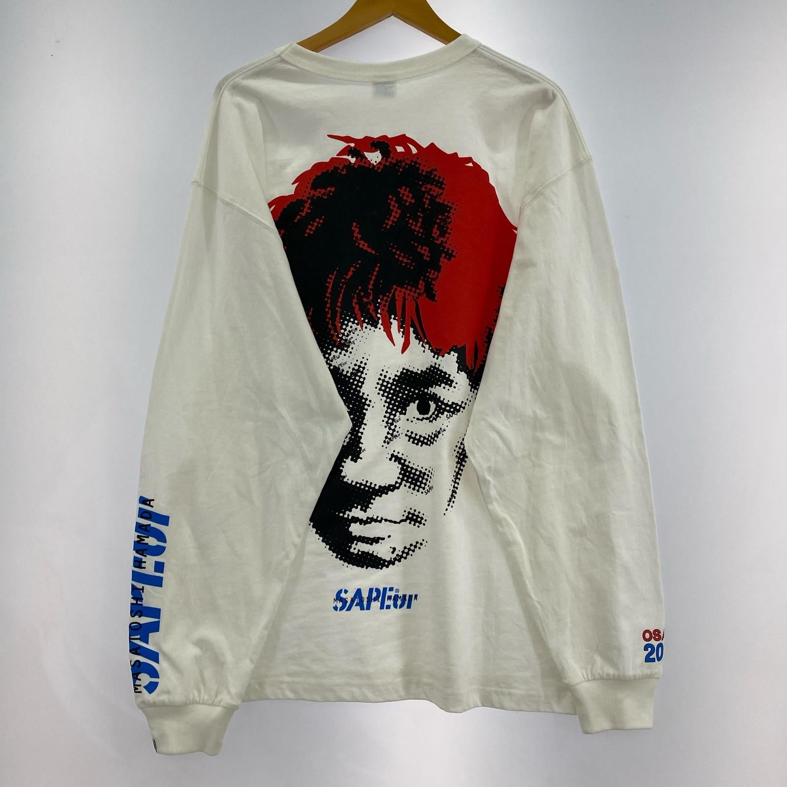 長袖Tシャツ ×MASATOSHI HAMADA Red Head XL ホワイト