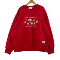 スウェット ×WTAPS 21aw Crewneck レッド XL レッド