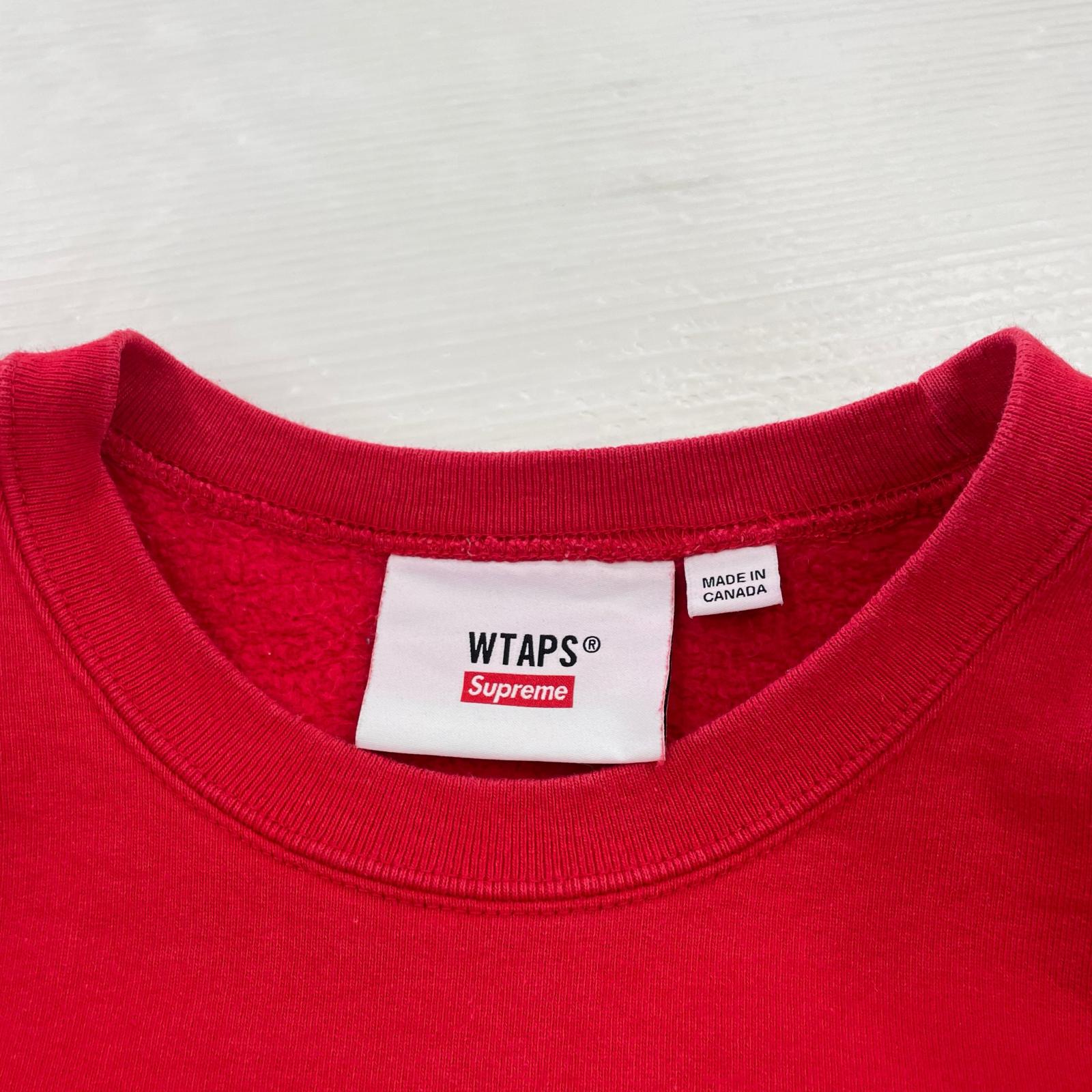 スウェット ×WTAPS 21aw Crewneck レッド XL レッド