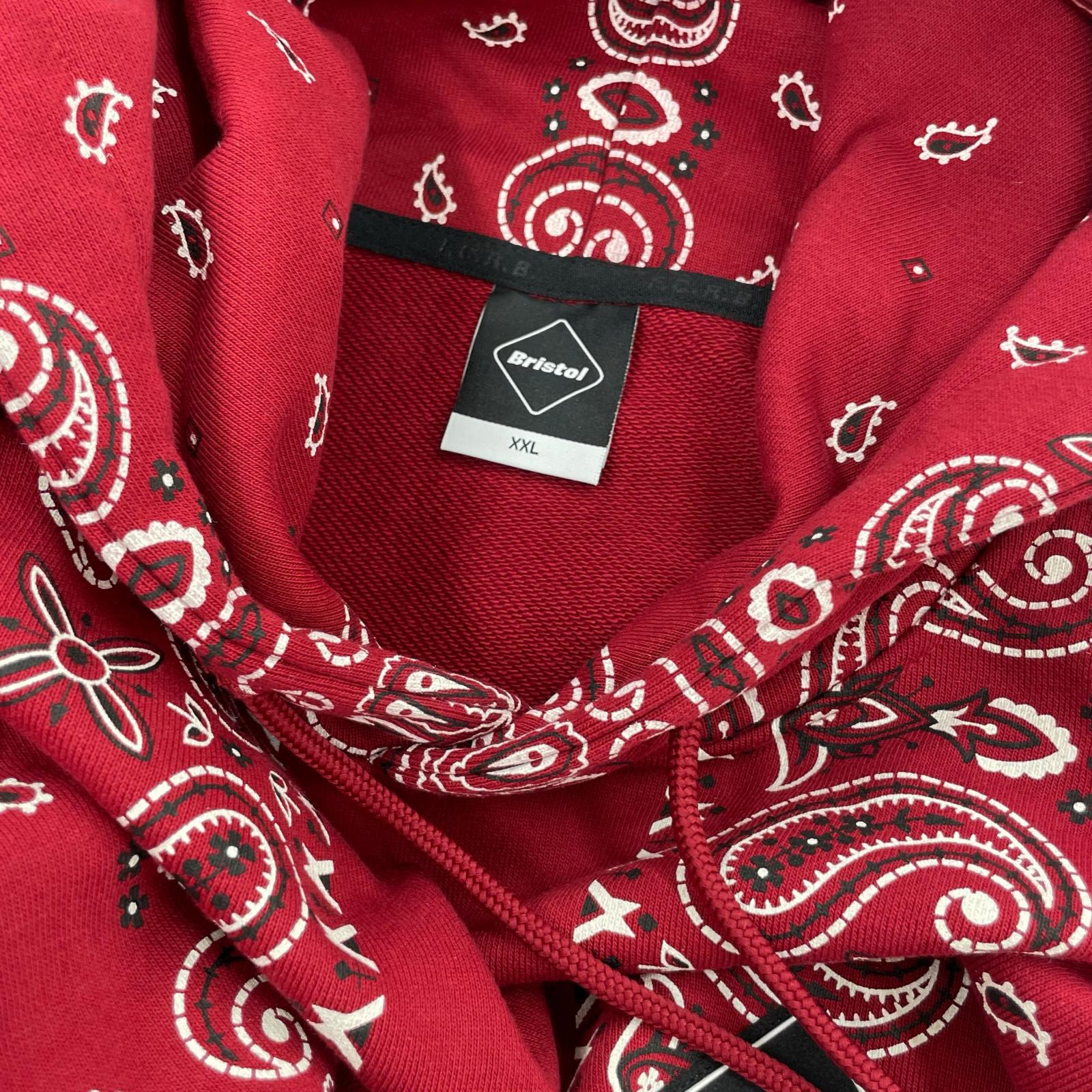 パーカー 26SS BANDANA HOODIE XL レッド