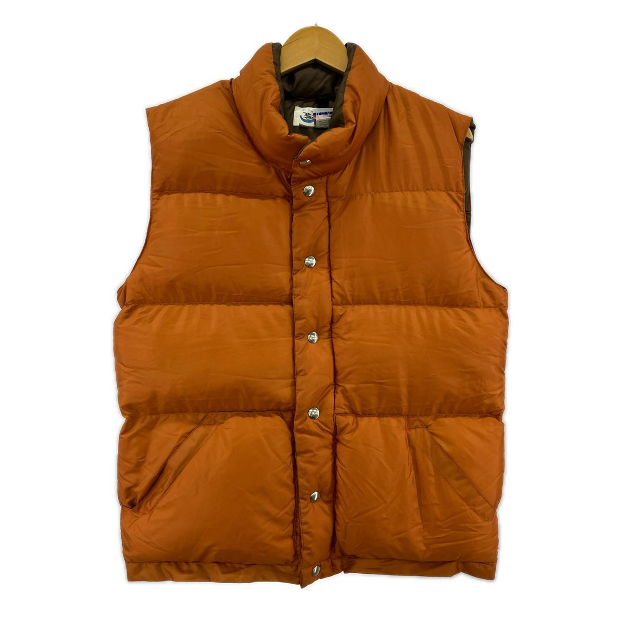 ダウンベスト crescent down works USA製 ORG M M オレンジ