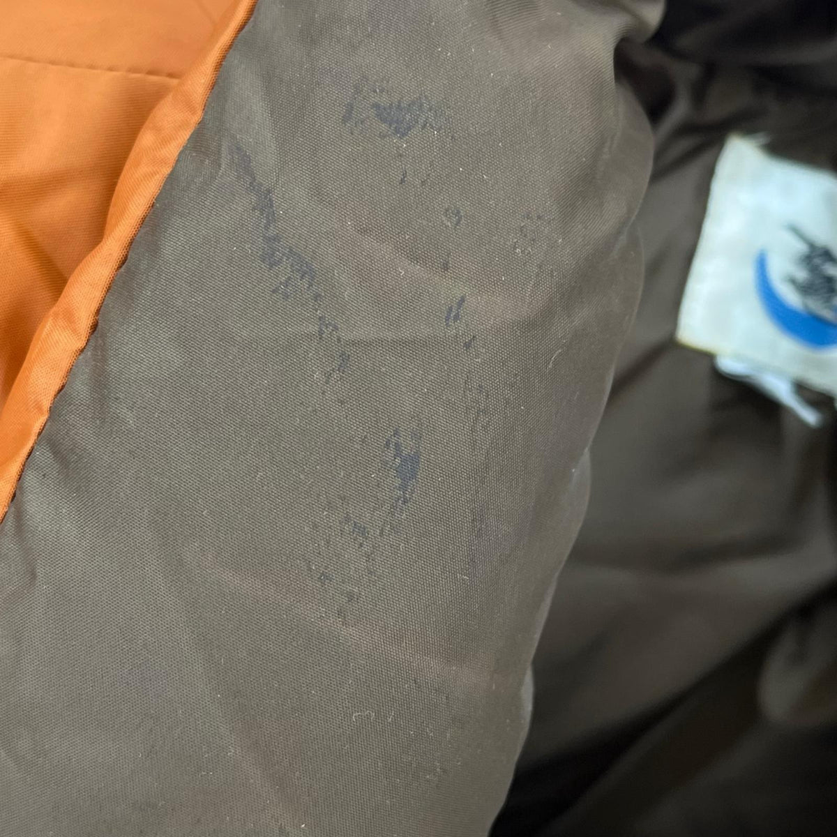 ダウンベスト crescent down works USA製 ORG M M オレンジ
