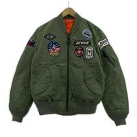 ジャケット × ATEEZ REVERSIBLE MA-1 リバーシブル カーキ (L) L カーキ