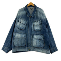 デニムジャケット ×MFC STORE マルチポケット デニムジャケット(XL) ブルー