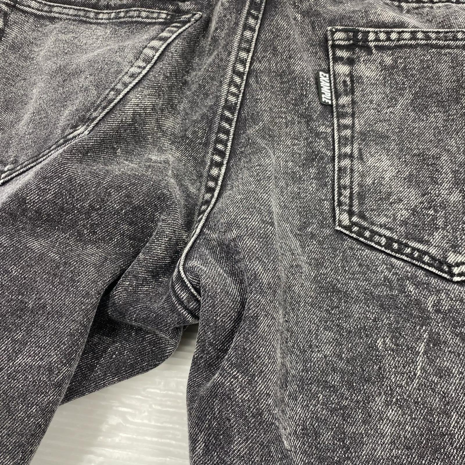 デニムパンツ デニムパンツ ブラック(XL) ブラック