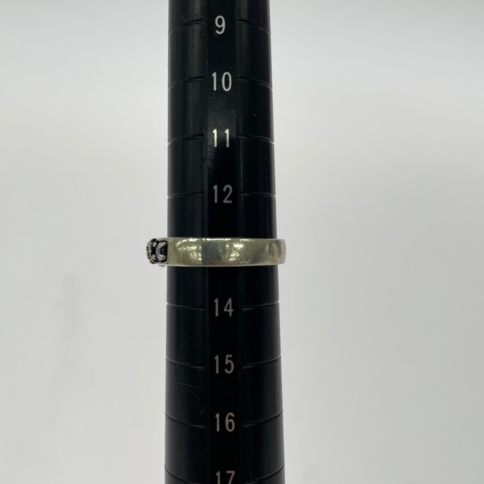 リング・指輪 S925 スカルストーンリング シルバー