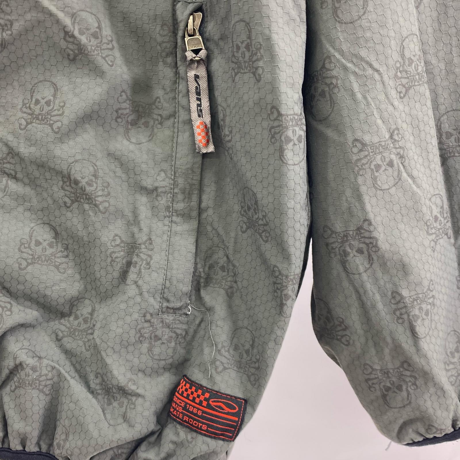 ジャケット OLD VANS スカル柄 (L) L グレー