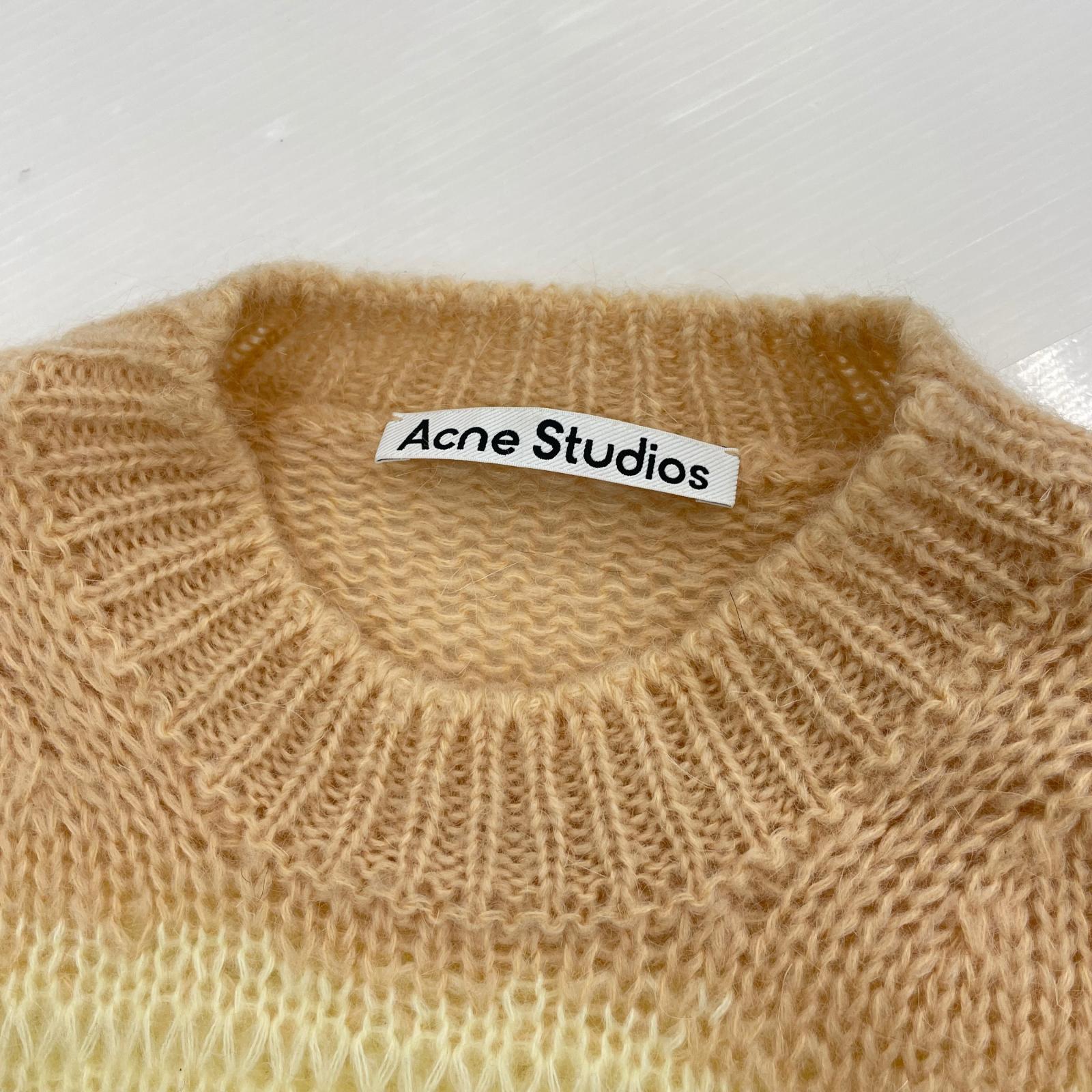 ニット 21AW DAMAGE BORDER CREWNECK NECK KNIT S S