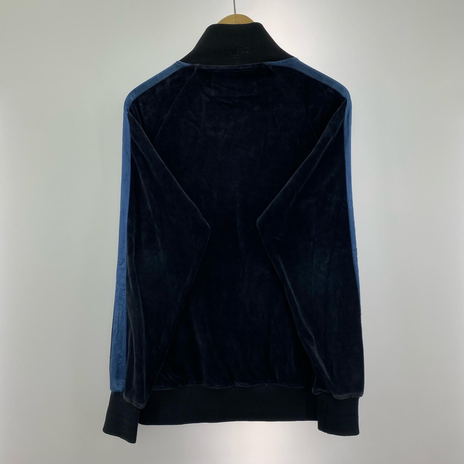 ジャケット ベロアトラックジャケット 黒 M M ブラック