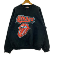 スウェット 90s/FRUIT OF THE LOOM/rolling stones/XL ブラック
