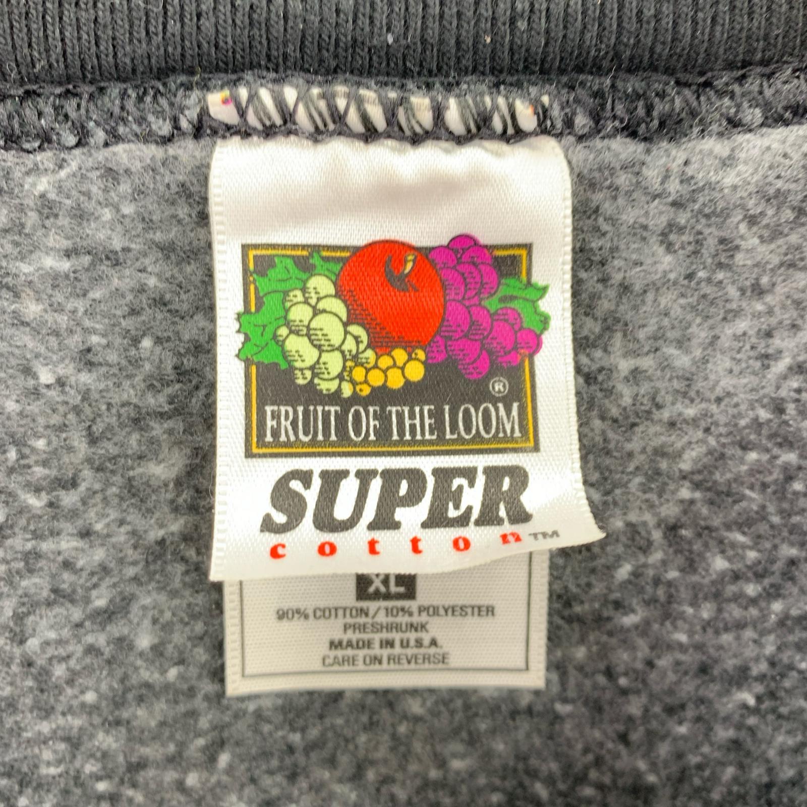 スウェット 90s/FRUIT OF THE LOOM/rolling stones/XL ブラック