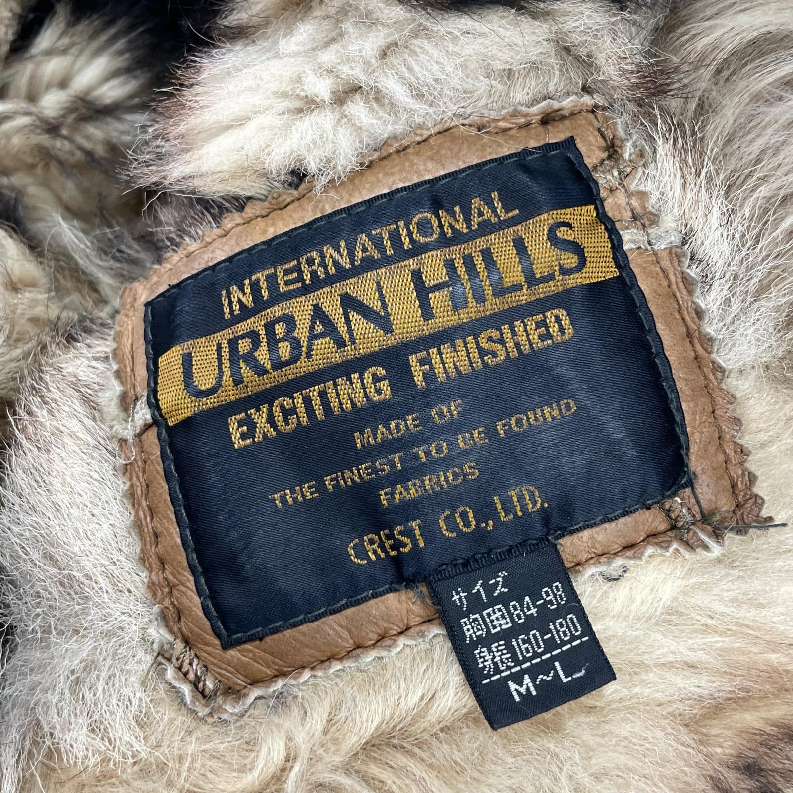 レザージャケット URBAN HILLS パッチワークレザージャケット ブラウン
